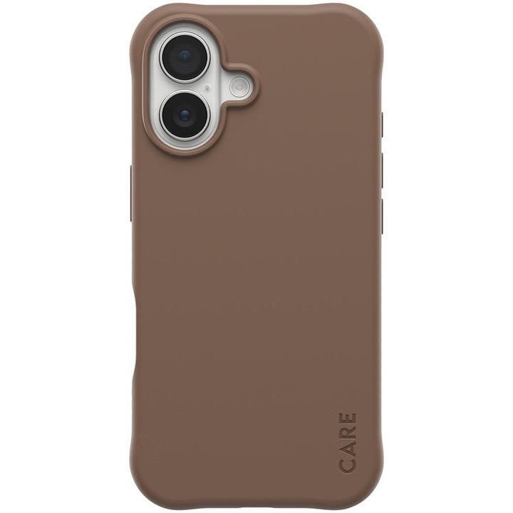 Husa Spate Silicon Care MagSafe PanzerGlass pentru iPhone 17 CR49839 Maro