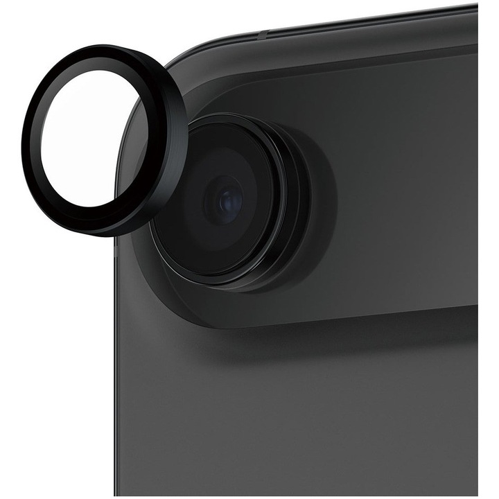 Folie Sticla Camera PanzerGlass Hoops pentru iPhone 17 Air PG32259 Negru