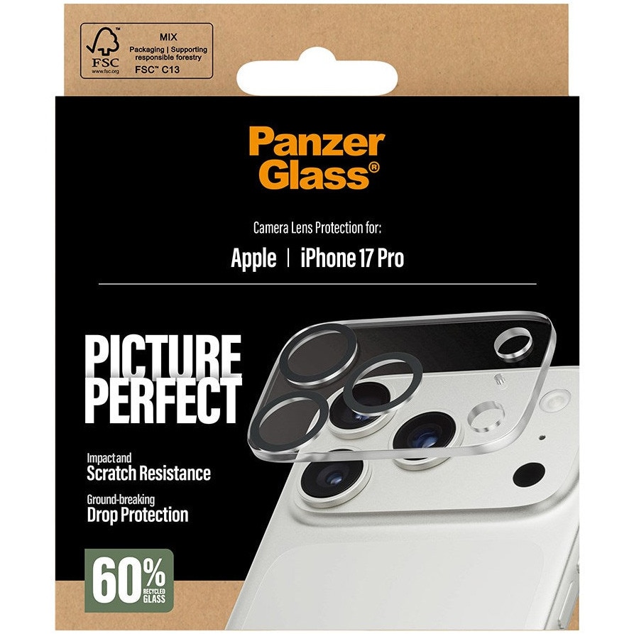Folie Sticla Camera PanzerGlass pentru iPhone 17 Pro/Pro Max PG78947