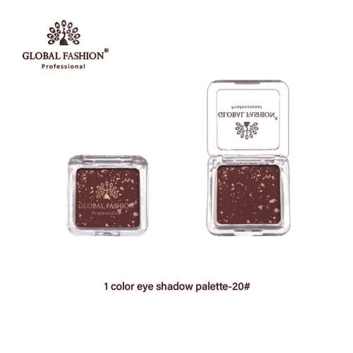 Fard de pleoape Global Fashion, nuanța #20, textură fină, rezistent, multicolor