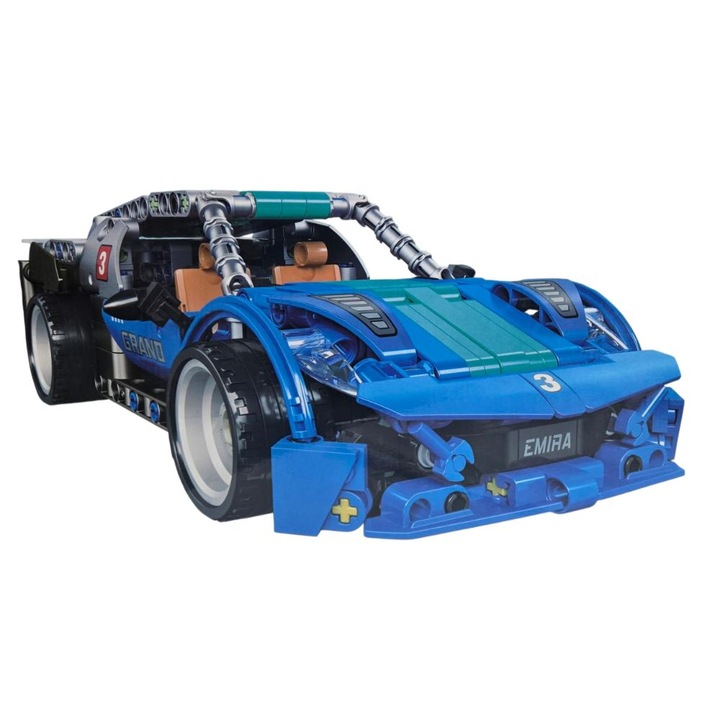 Set construcții mașină sport Piccolino 355 piese 1:35