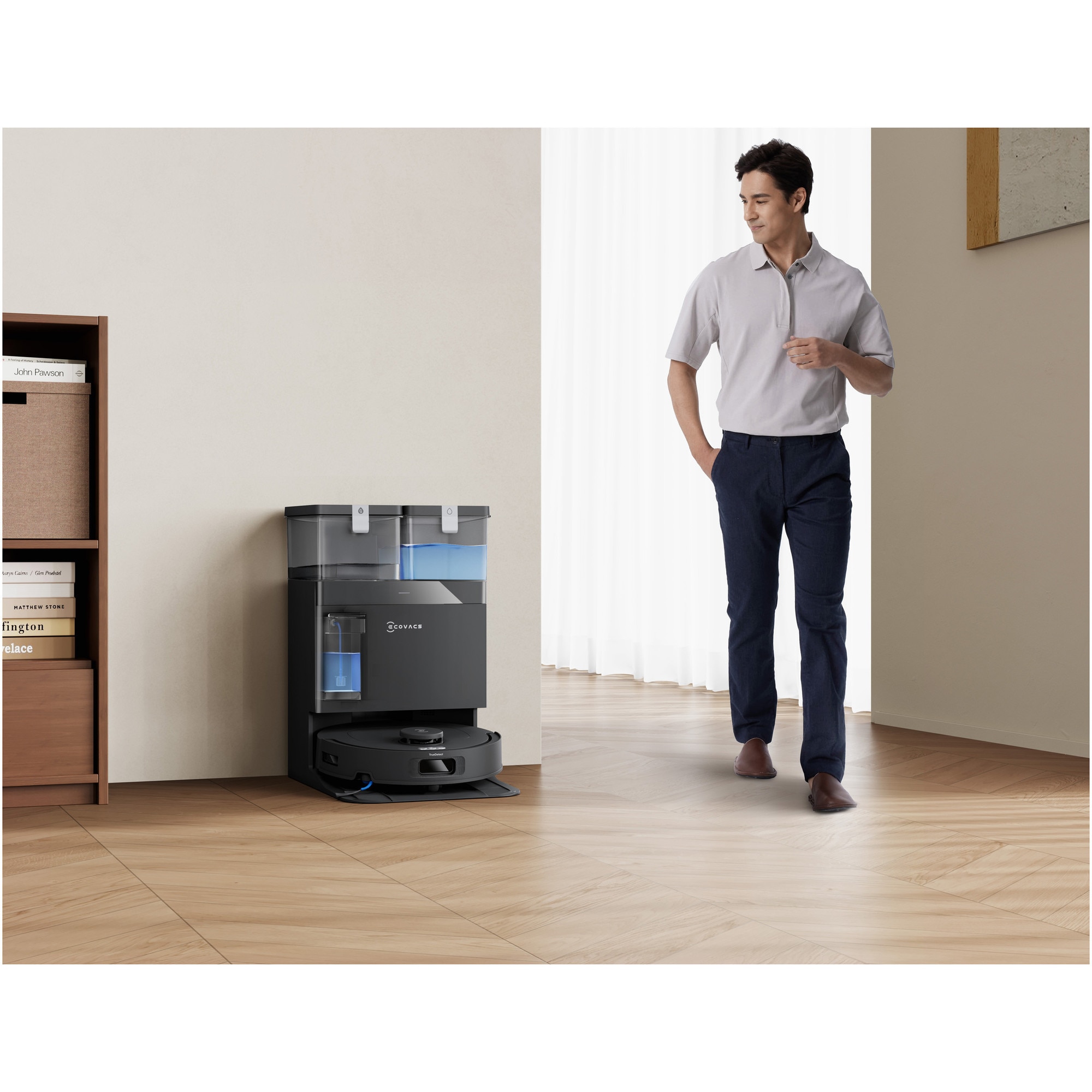 Aspirator robot DEEBOT T30C Gen2 Ecovacs, 25000Pa, OZMO Turbo , baterie Li-Ion 5200mAh, Negru
