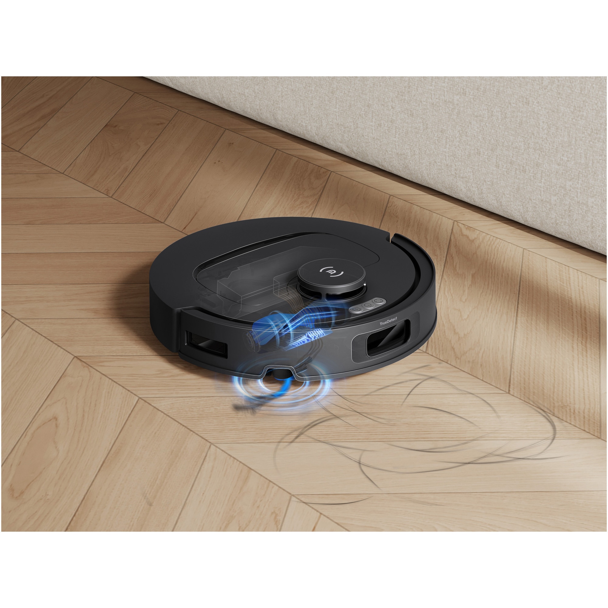 Aspirator robot DEEBOT T30C Gen2 Ecovacs, 25000Pa, OZMO Turbo , baterie Li-Ion 5200mAh, Negru
