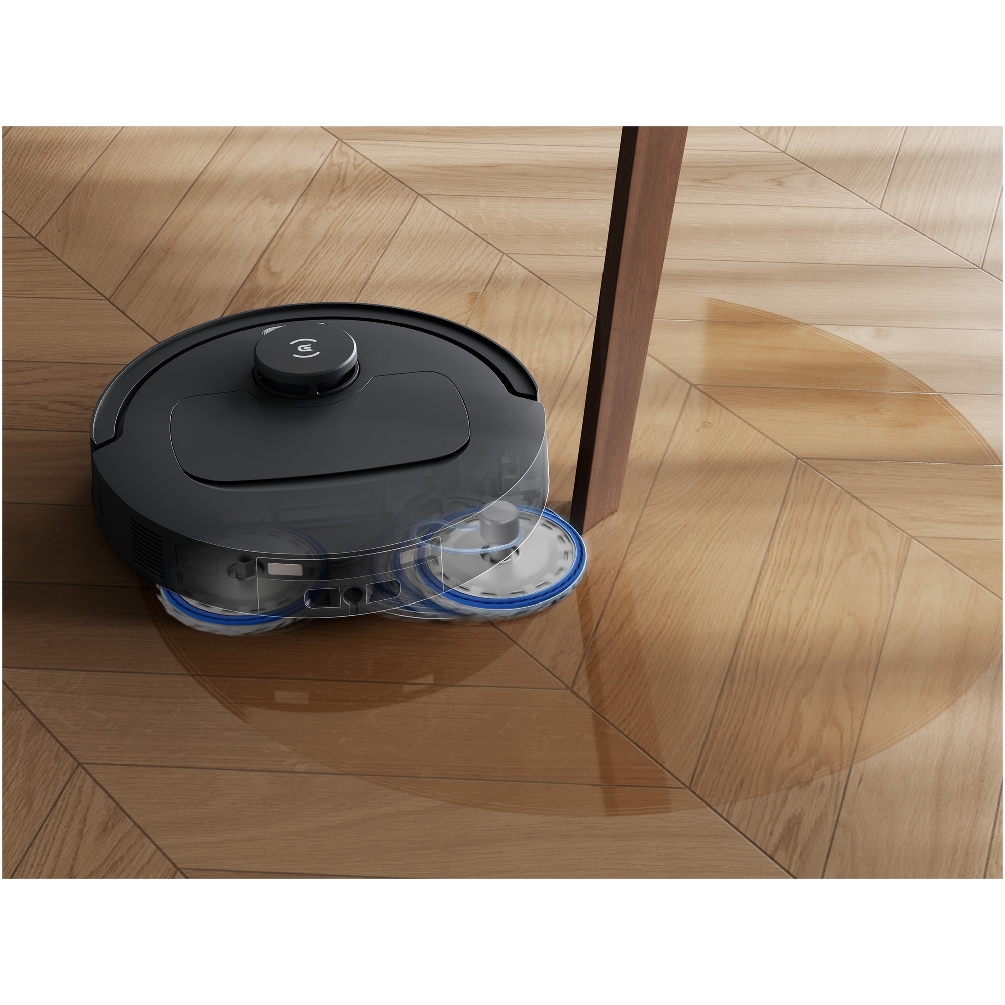 Aspirator robot DEEBOT T30C Gen2 Ecovacs, 25000Pa, OZMO Turbo , baterie Li-Ion 5200mAh, Negru