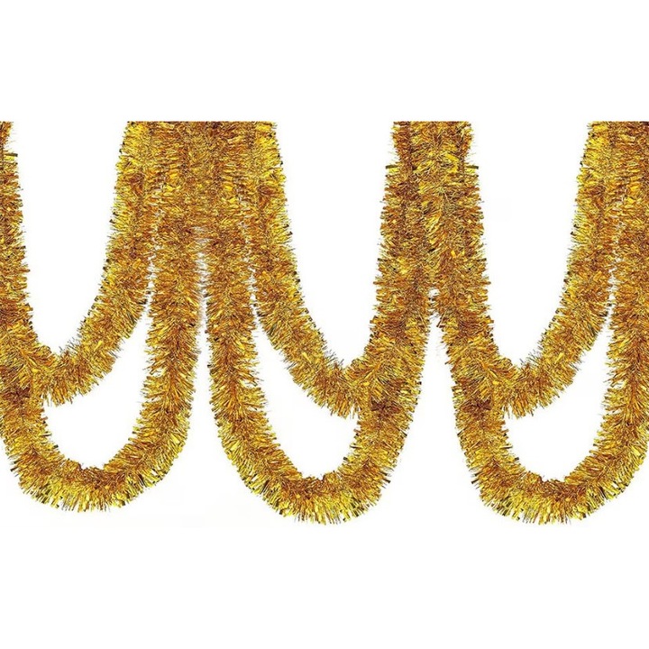 Комплект 3x Гирлянд за елха, 200 см, златен гирлянд, Коледа / Гирлянд 11x200 см, Bet By DBR