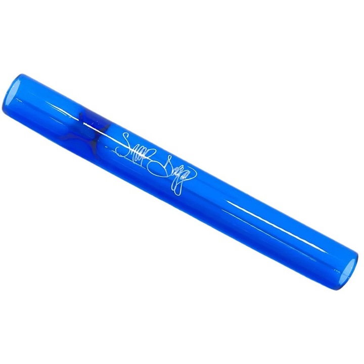 Pipa Chillum Dogg lbs SWED Everyday din sticla borosilicata, rezistenta la socuri termice, albastru, 10.2cm - lucrata manual