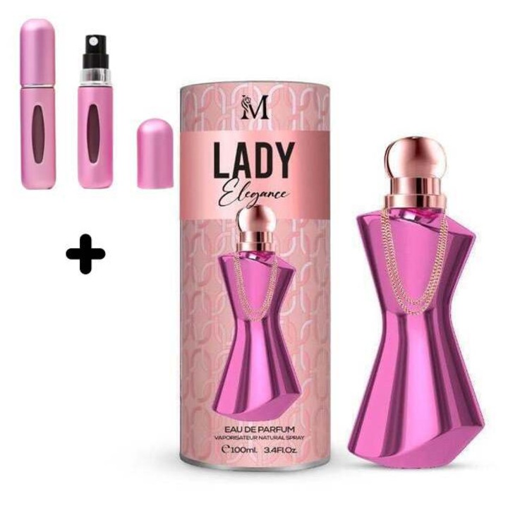 Lady Elegance Eau de Parfum + újratölthető parfümadagoló