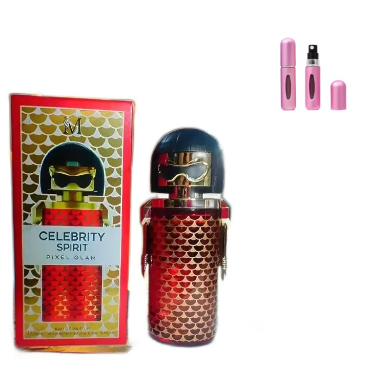 Apa de parfum Celebrity Spirit Pixel Glam + dozator parfum reincarcabil