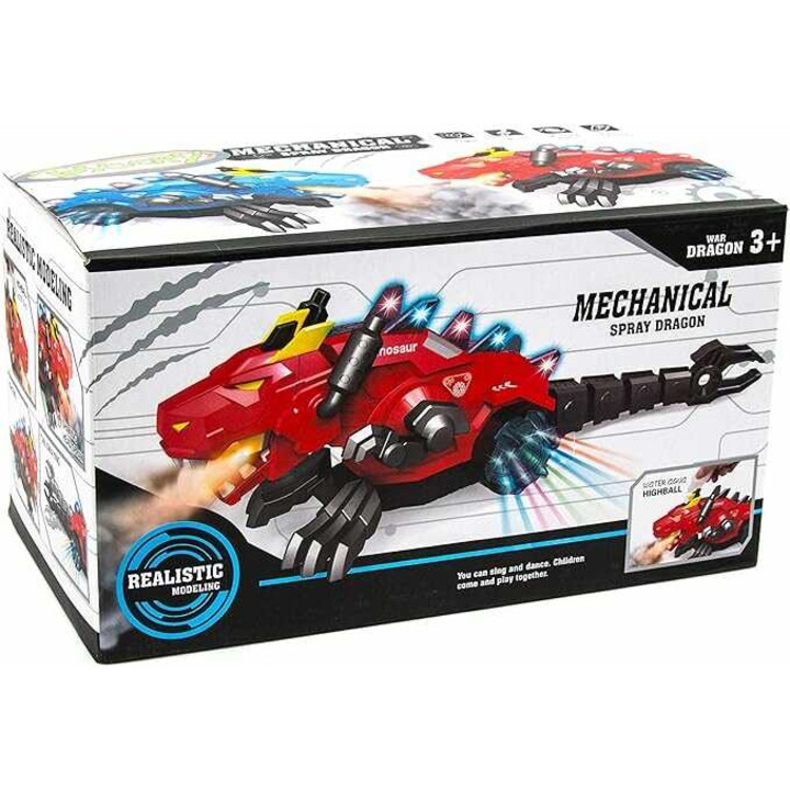 Dragon interactiv care scuipă foc, controlat mental