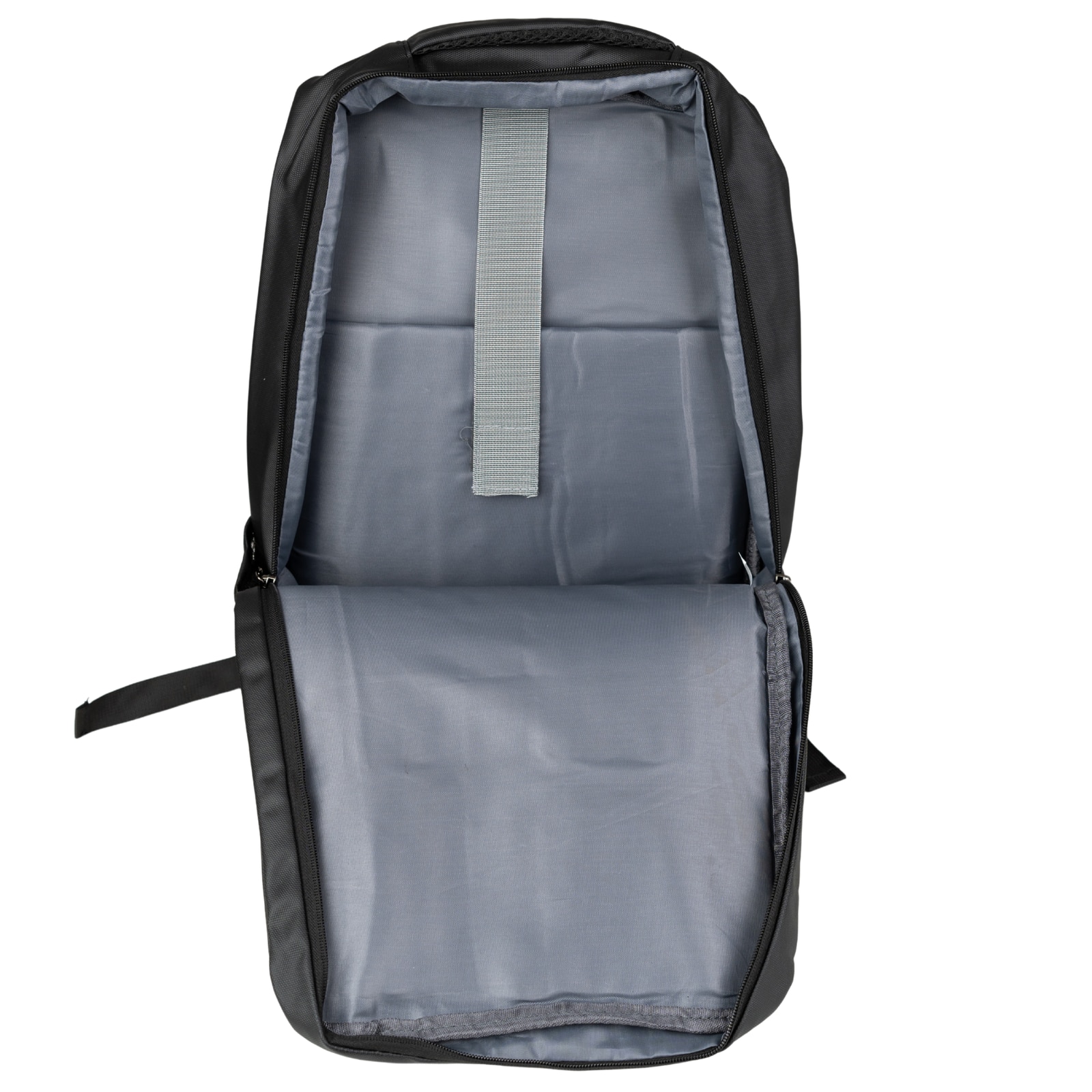Rucsac scolar VIO negru poliester impermeabil 43x30x11 cm, 14,2L, laptop 15,6”, femei, barbati, port USB, curea valiza BK91109black