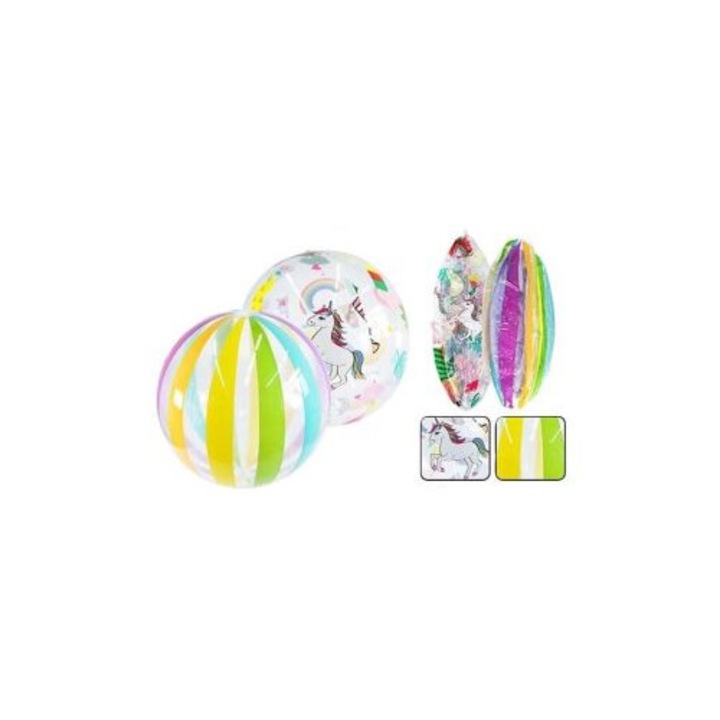 ICOM felfújható strandlabda, 51 cm, 2 modell, többszínű