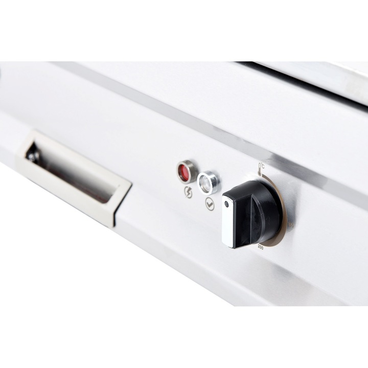 Gratar electric cu placa striata de 10 mm 600x500x250 Ideal Inox Linia 500