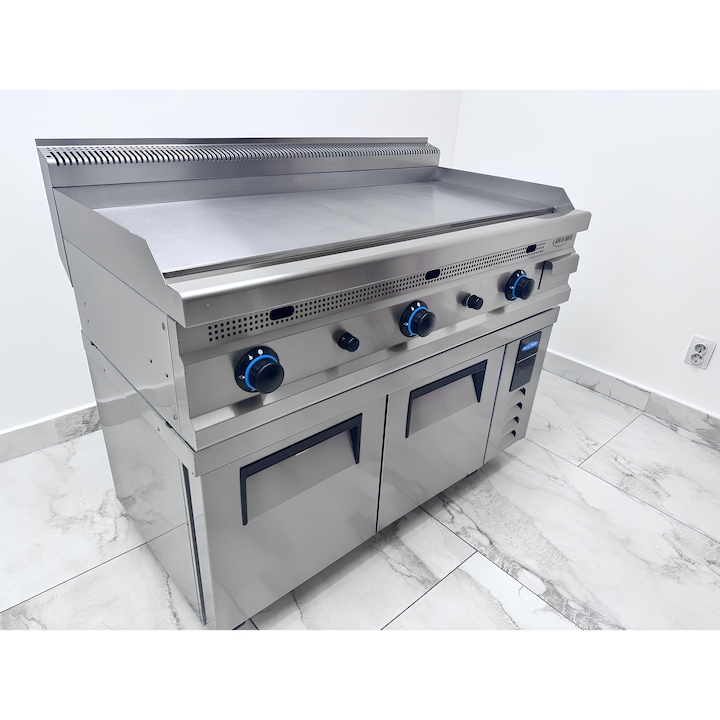 Gratar profesional Ideal Inox placa neteda 120 cm gaz natural Linia 630