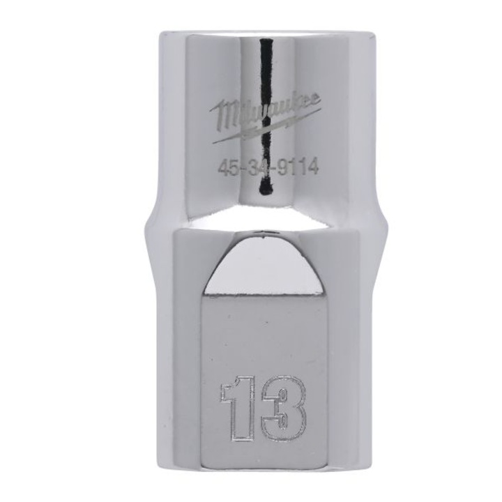 Cheie tubulară Milwaukee 13 mm, 1/2", crom, 38 mm