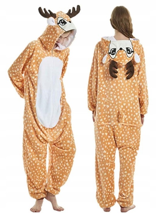 Salopeta Kigurumi, Pan i Pani Gadżet, szarvas, pamut, bézs, S