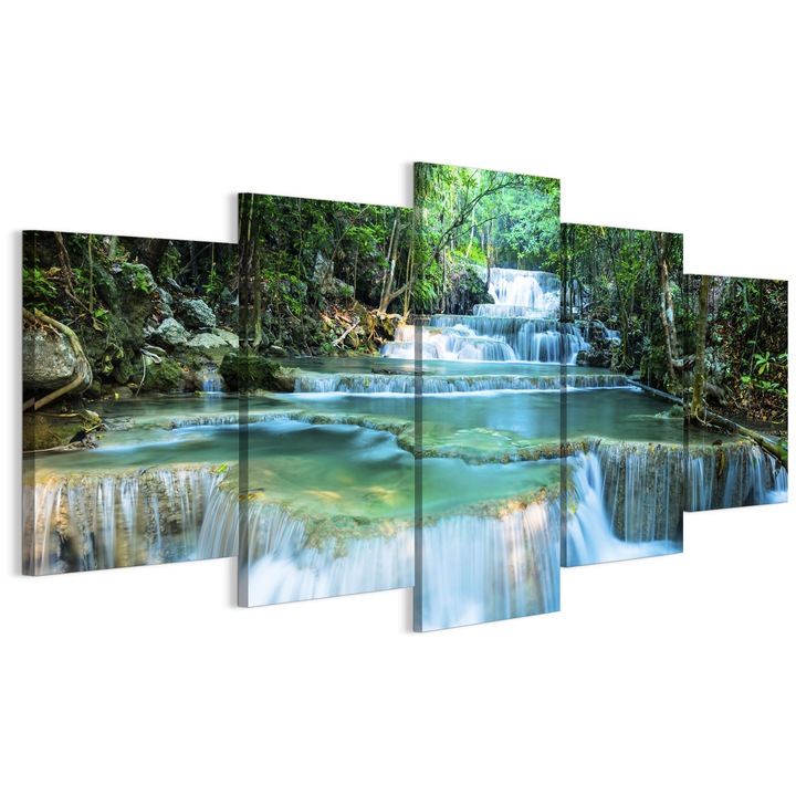 Pictura pe panza imprimata in cinci piese 100x50 cm