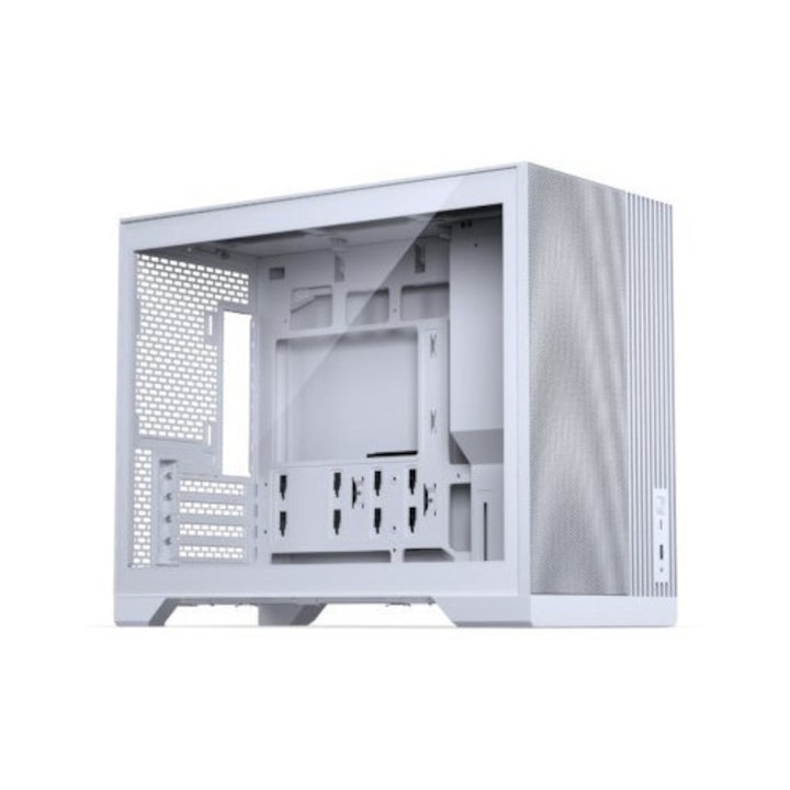 PC ház, Mini, mATX, 2x2.5", 1x3.5", Fehér, 460x370x235mm