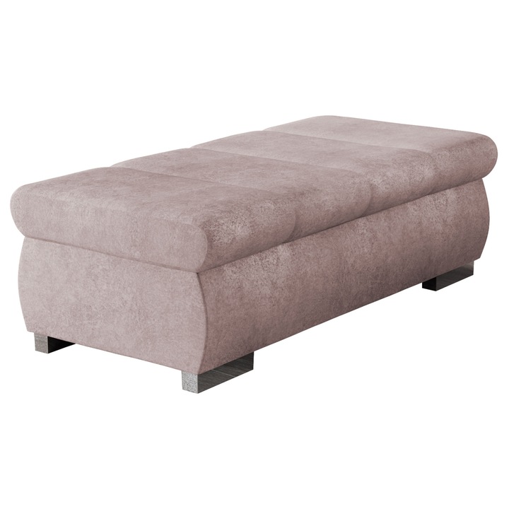 Taburet mare Kanton, MIRJAN 24, roz, 60x120x39 cm