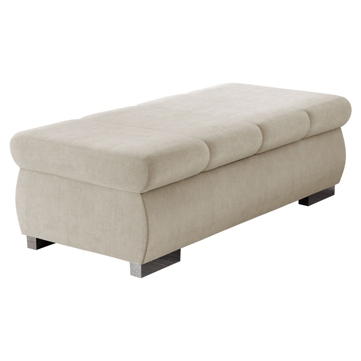 Taburet mare Kanton, MIRJAN 24, bej deschis, 60x120x39 cm