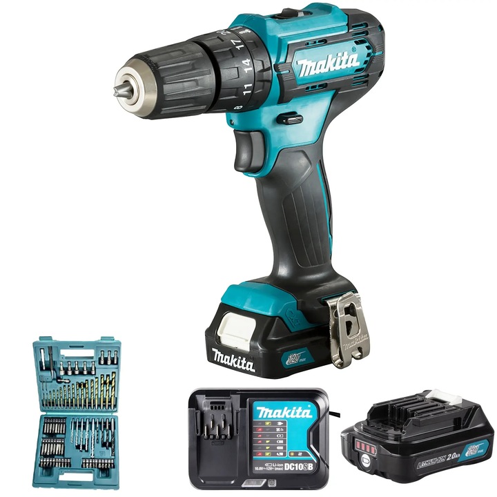Masina de gaurit cu percutie Makita, 12V, 2Ah, 30Nm, 1, 1kg