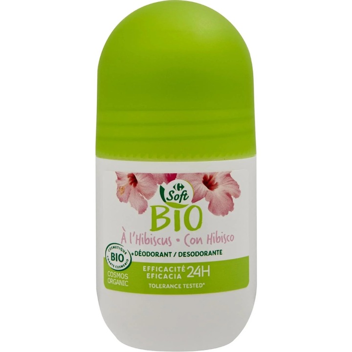 Deodorant roll-on cu hibiscus, protecție 24 ore, formulă fără alcool, 50ml