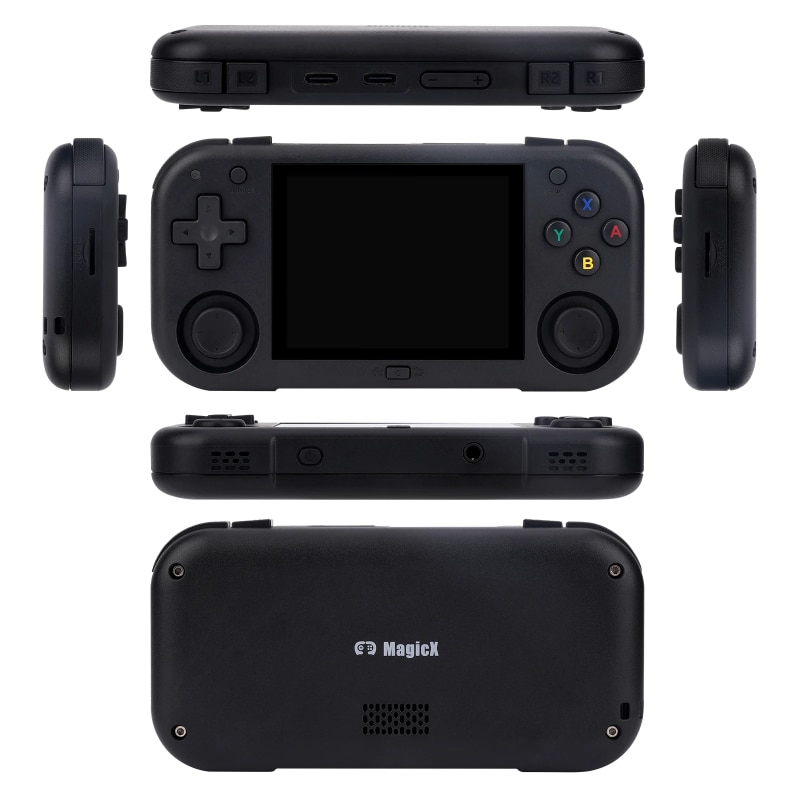 Consola Ampown Mini Zero 28, Android, Touchscreen, 2.8 inch IPS LCD, 64GB, Jocuri incluse, Negru