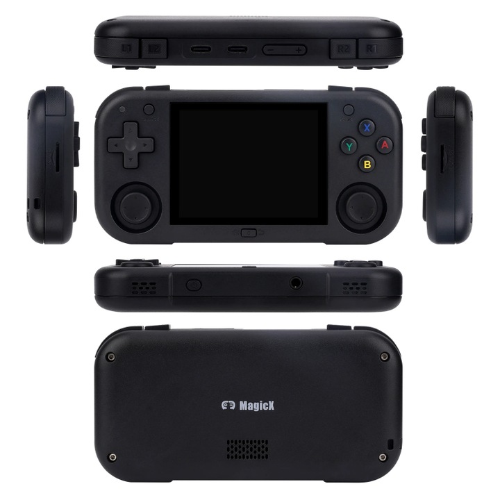 Consola Ampown Mini Zero 28, Android, Touchscreen, 2.8 inch IPS LCD, 64GB, Jocuri incluse, Negru