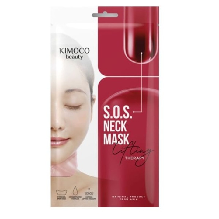 Masca de lifting pentru gât Kimoco Beauty S.O.S, 1 bucată, hidratare profundă, anti-îmbătrânire