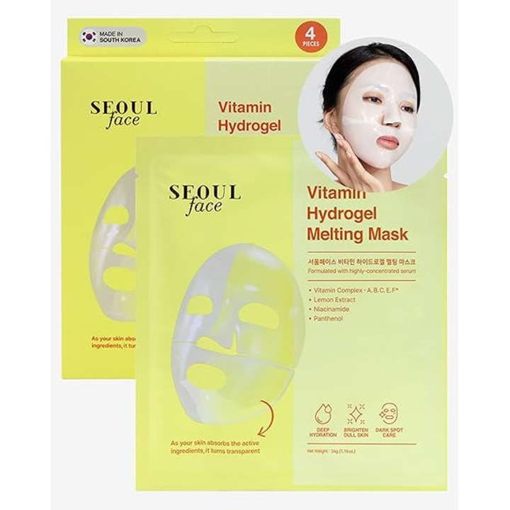 Masca faciala topibila cu hidrogel de vitamine Seoul