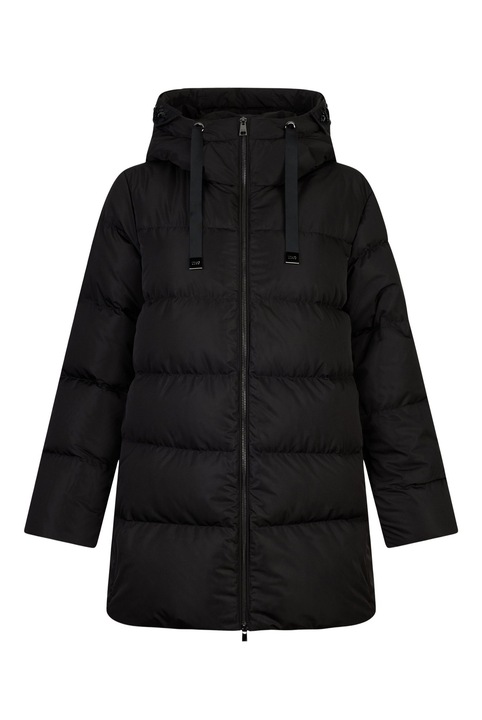 Liu Jo, Зимно яке с пухена вата и качулка, Черен