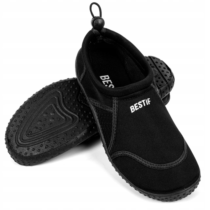 Pantofi de apă, Bestif, neoprens + plasă, uscarea rapidă, albi, mărimea 38, set de 1 pereche