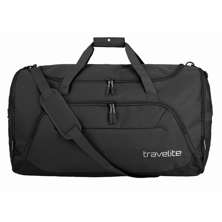 Travelite Kick Off XL utazótáska, 70x40x43cm, 120 liter, 3 zseb, fekete