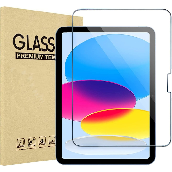 Folie de protectie din sticla securizata pentru Apple iPad Air 11 inch (modelele 2024, 2025 M2/M3), VIENOD®，complet adeziva, duritate de grad militar, ultra-inalta definitie, rezistenta la zgarieturi, socuri si transparenta