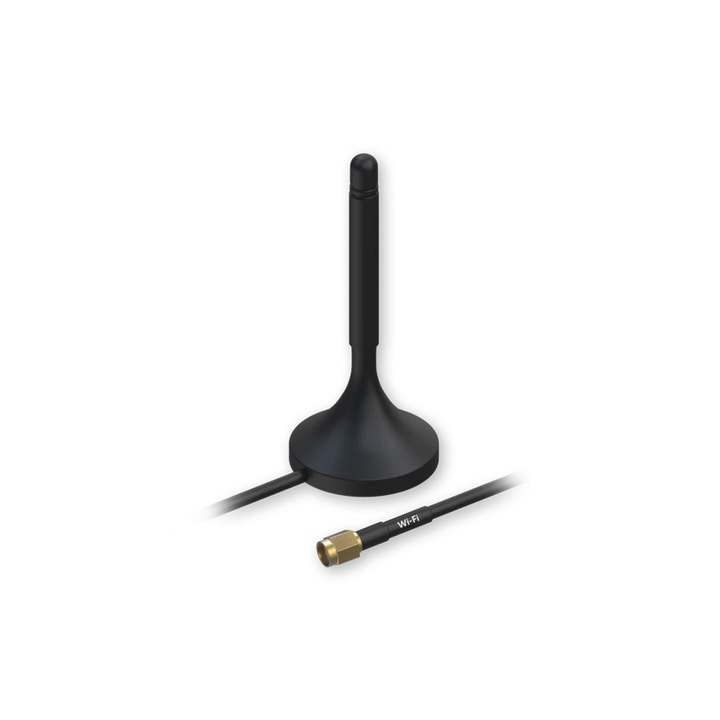 Teltonika PR1KRF30 SMA mágneses WIFI antenna, 30cm