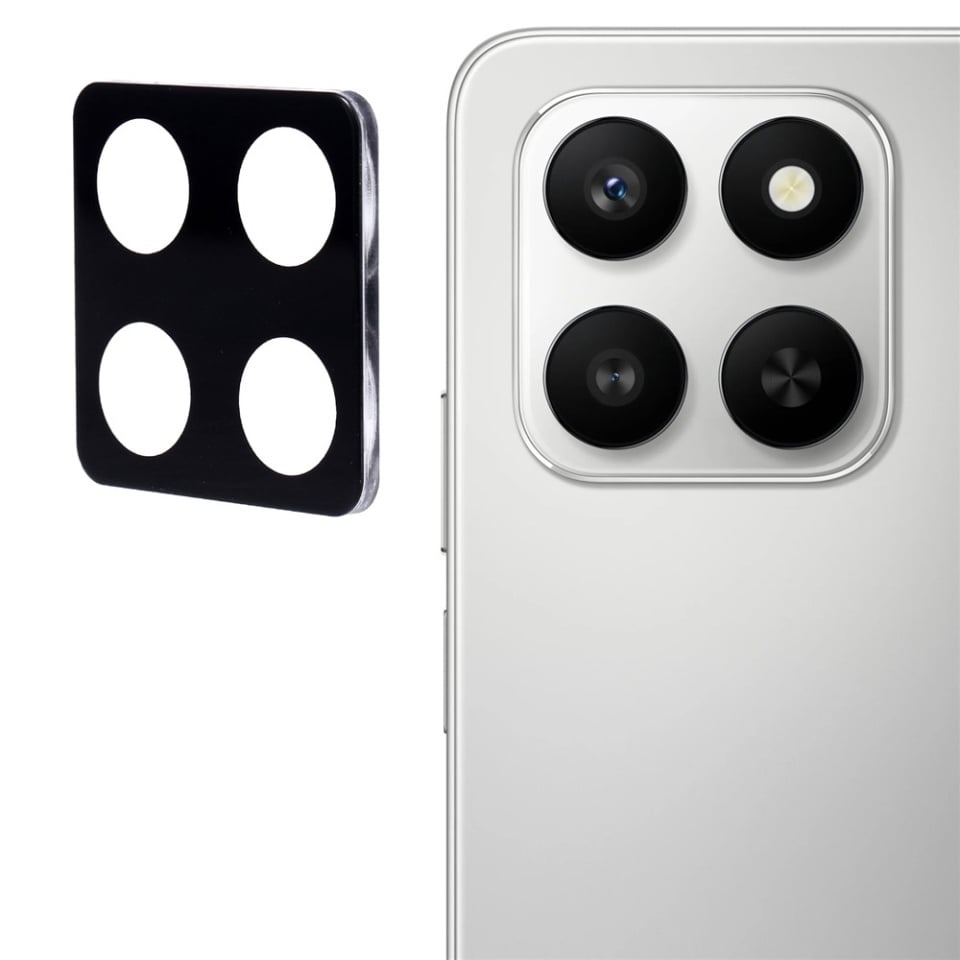 Folie camera pentru Honor 400 Smart / X7d 4G, SKYDDAR INNOVATION, Camera Glass Negru, set cu sticker