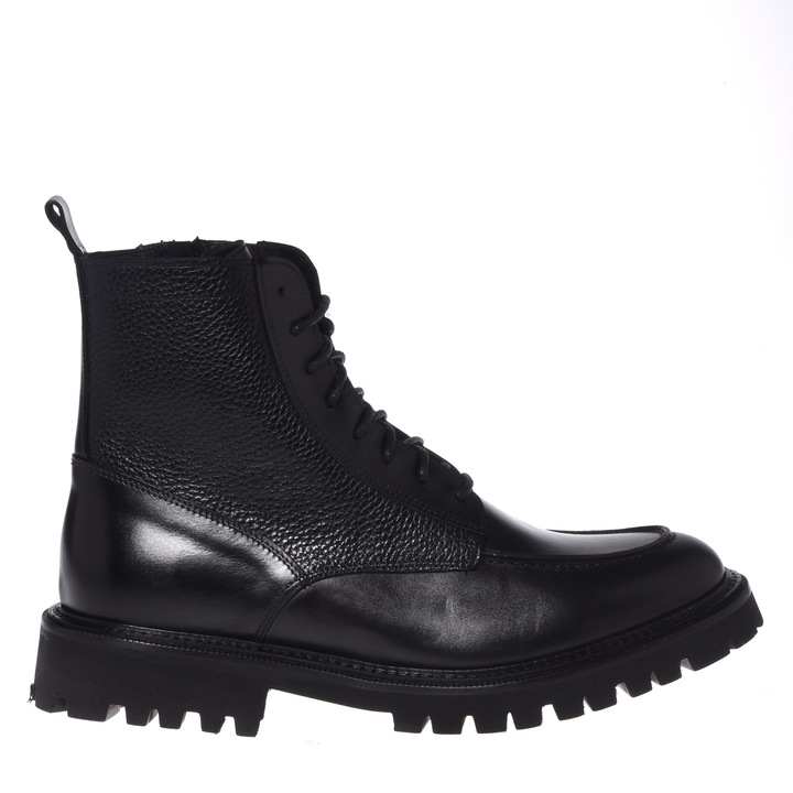 Baldinini, Ghete din piele cu varf rotund, Negru