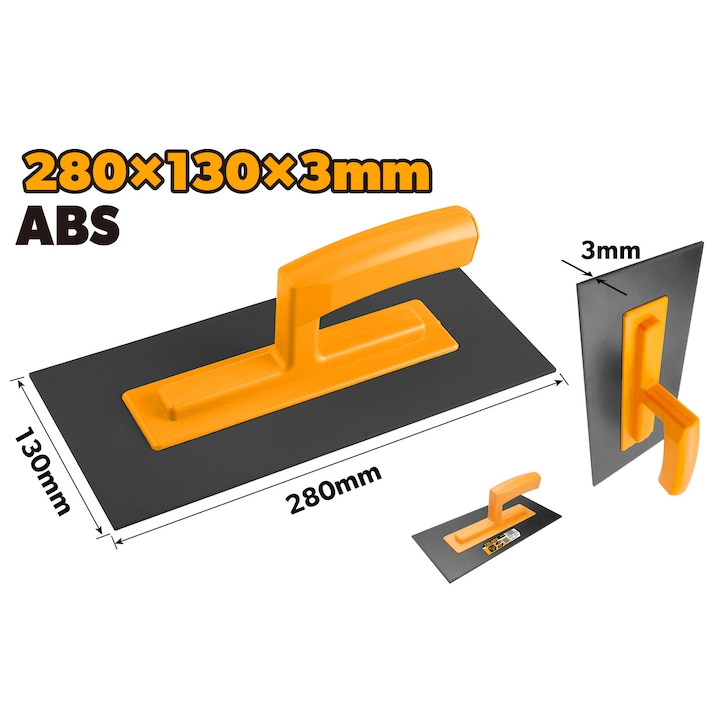 Gletiera TOLSEN 280x130x3 mm, ABS, usoara si flexibila, pentru tencuiala si finisaje