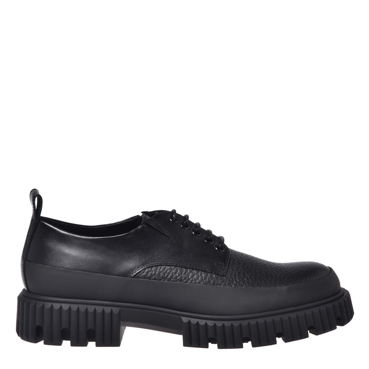 Baldinini, Pantofi din piele cu varf rotund, Negru