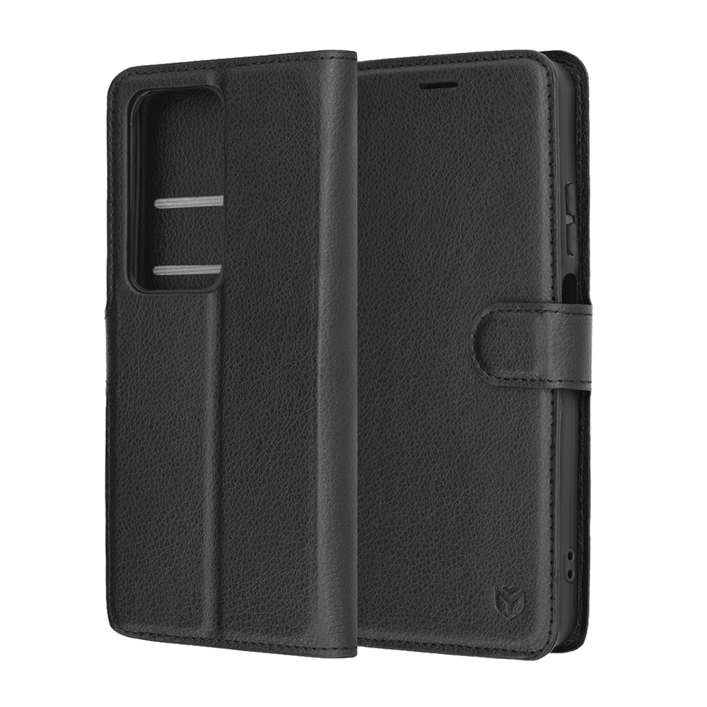 Husa pentru Oppo A5 4G / A5 5G Tip Carte, Leather Folio, Functie de Stand, Calitate Premium, Antisoc, Protectie Sporita, Negru