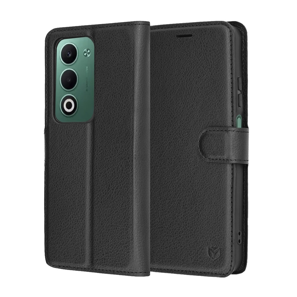 Husa pentru Oppo A5 4G / A5 5G Tip Carte, Leather Folio, Functie de Stand, Calitate Premium, Antisoc, Protectie Sporita, Negru