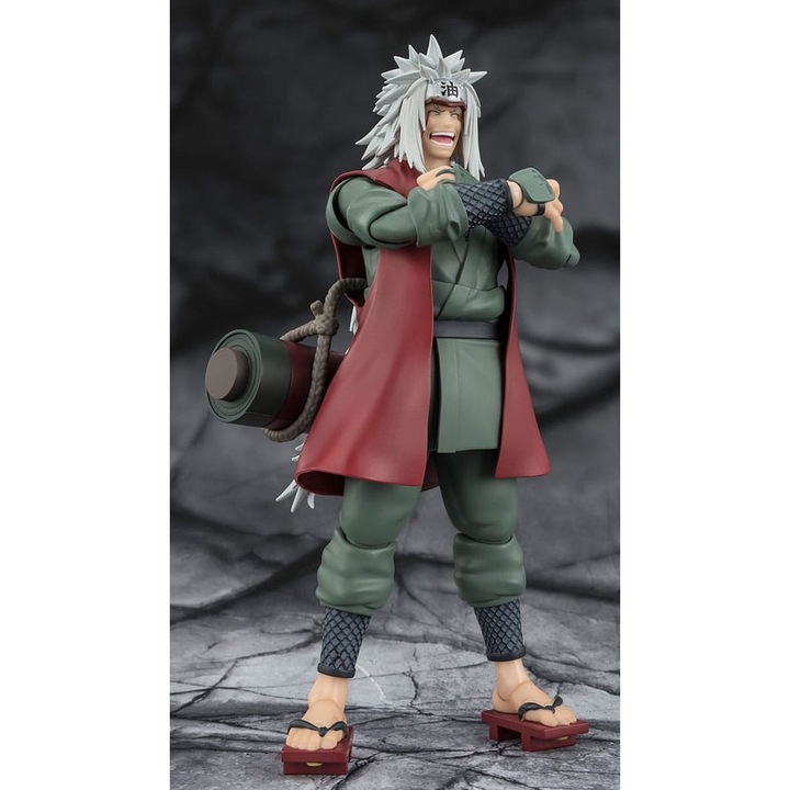 Figurina Naruto S.H.Figuarts Action Figure Jiraiya Hidden Leaf Heroic Master Sage (Sage Mode Set) 17 cm
