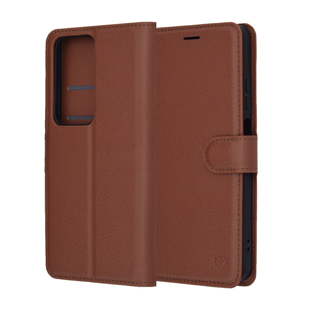 Husa pentru Oppo A5 4G / A5 5G Tip Carte, Leather Folio, Functie de Stand, Calitate Premium, Antisoc, Protectie Sporita, Maro