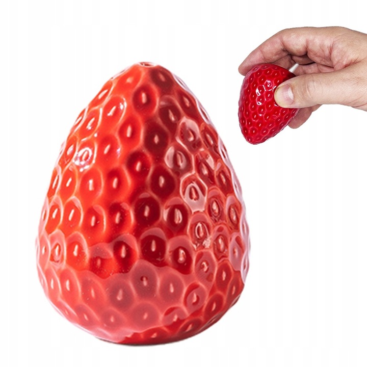 Solniță și pipernță ceramica Epsence, design capsună, 5, 2x6, 5cm