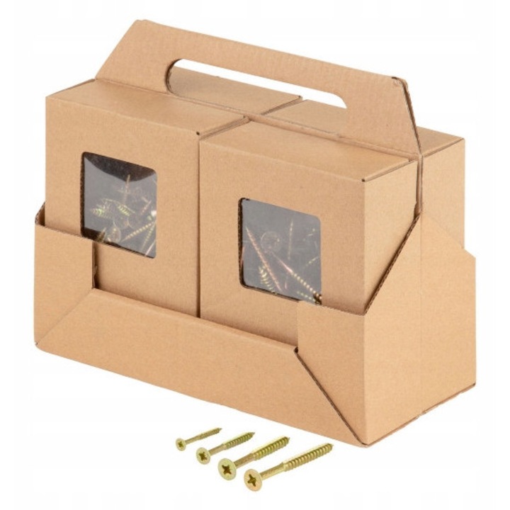 Set de suruburi pentru placi de aschii Parkside, 420 buc, otel zincat, 3,0x30mm, 4,0x40mm, 5,0x50mm, 5,0x60mm