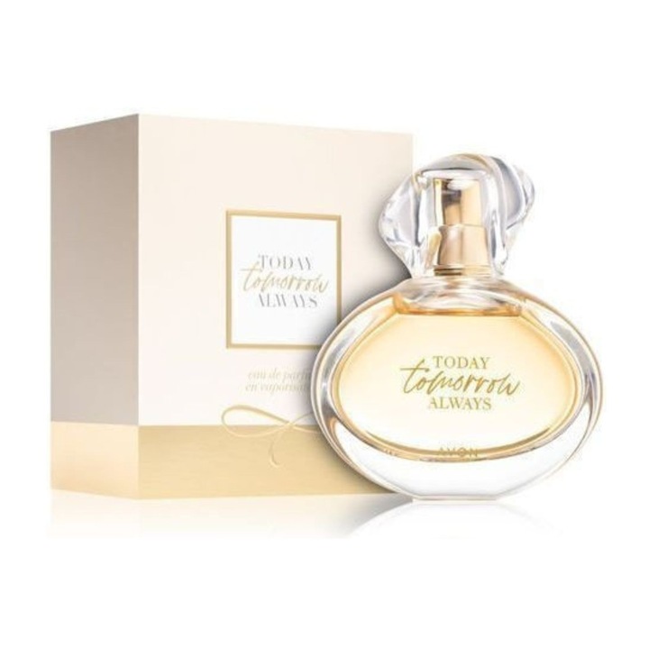 Avon Today Tomorrow Always Eau de Parfum 50 ml – virágos-orientális nőknek, frézia, jázmin és szantálfa jegyekkel, elegáns és romantikus illat, az örök szerelem szimbóluma