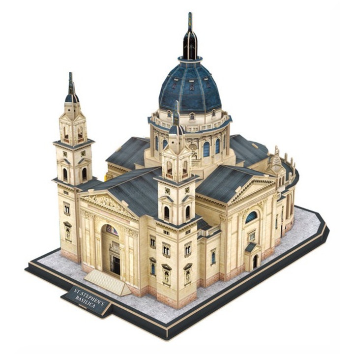 Puzzle 3D Cubik Fun Bazilica Sfantul Stefan, 152 piese, multicolor, 41x26x34cm