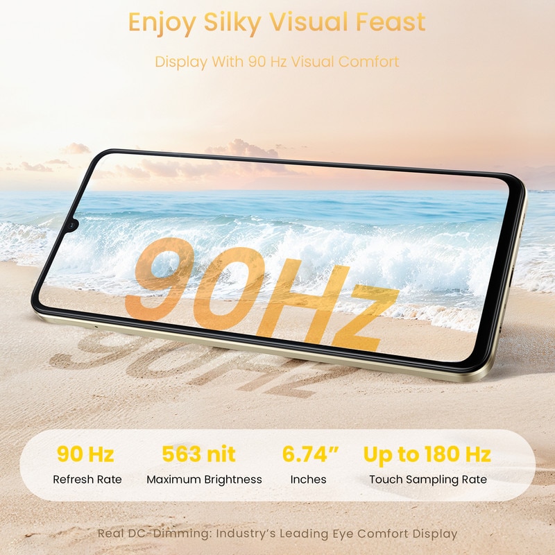 Telefon Realme Note 70T, 4GB RAM, 128GB, 6.74 inch, 32MP, Aura glow, Dual SIM