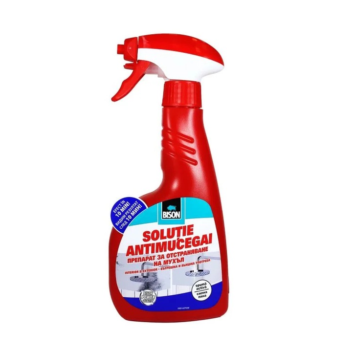 Solutie PROFESIONALA antimucegai, 0.5 L, spuma activa