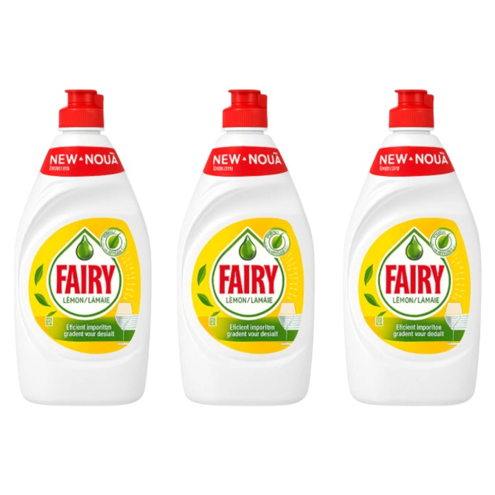 Fairy 3X folyékony mosogatószer 450 ml, citrom