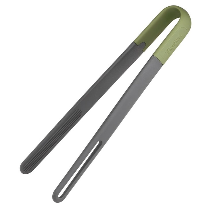 Cleste bucatarie Tefal Essential 2-in-1 K2791324, pentru servire si scurgere, gri